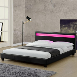 Šiuolaikiška minkšta lova „PARIS LED" -J