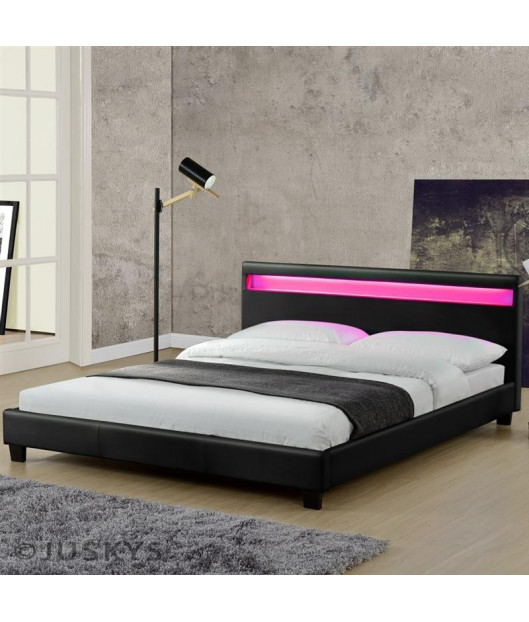 Šiuolaikiška minkšta lova „PARIS LED" -J