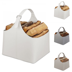 Mākslīgās ādas malkas grozs