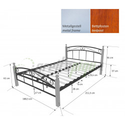 METALINĖ MIEGAMOJO LOVA 8077 - HS