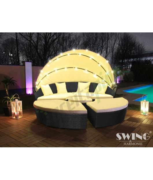 LED Poliratano gultas Sun Island XXL - 210cm - EVE