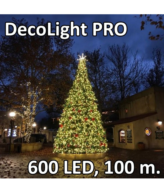 Profesionāla taisna virtene "DecoLight PRO" 600 LED, 10000 cm, IP67